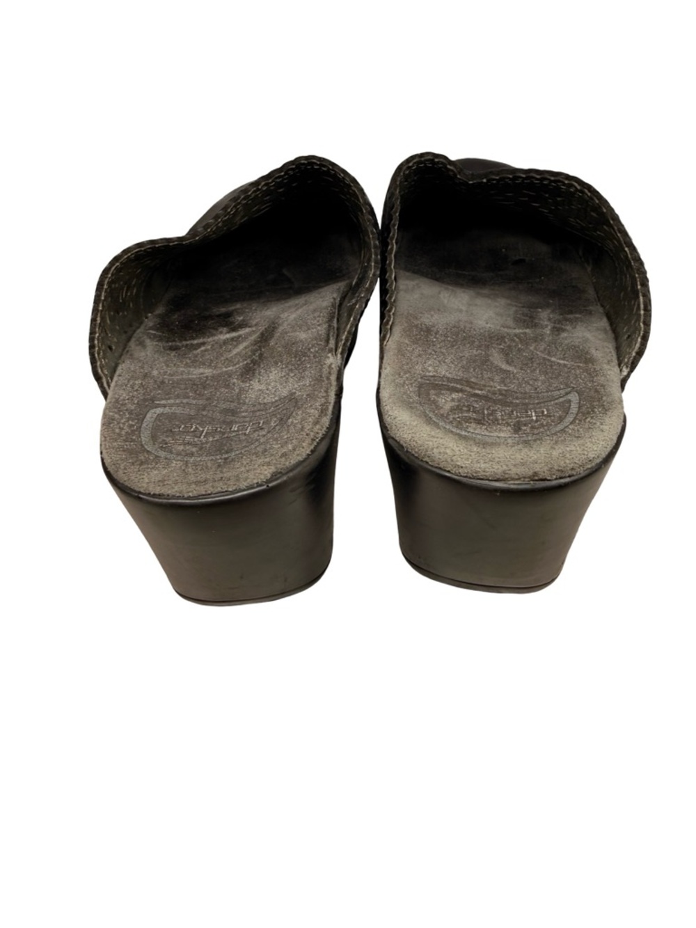 Dansko Black Leather Clogs Comfort Slip On Boho Y2K - Picture 6 of 10